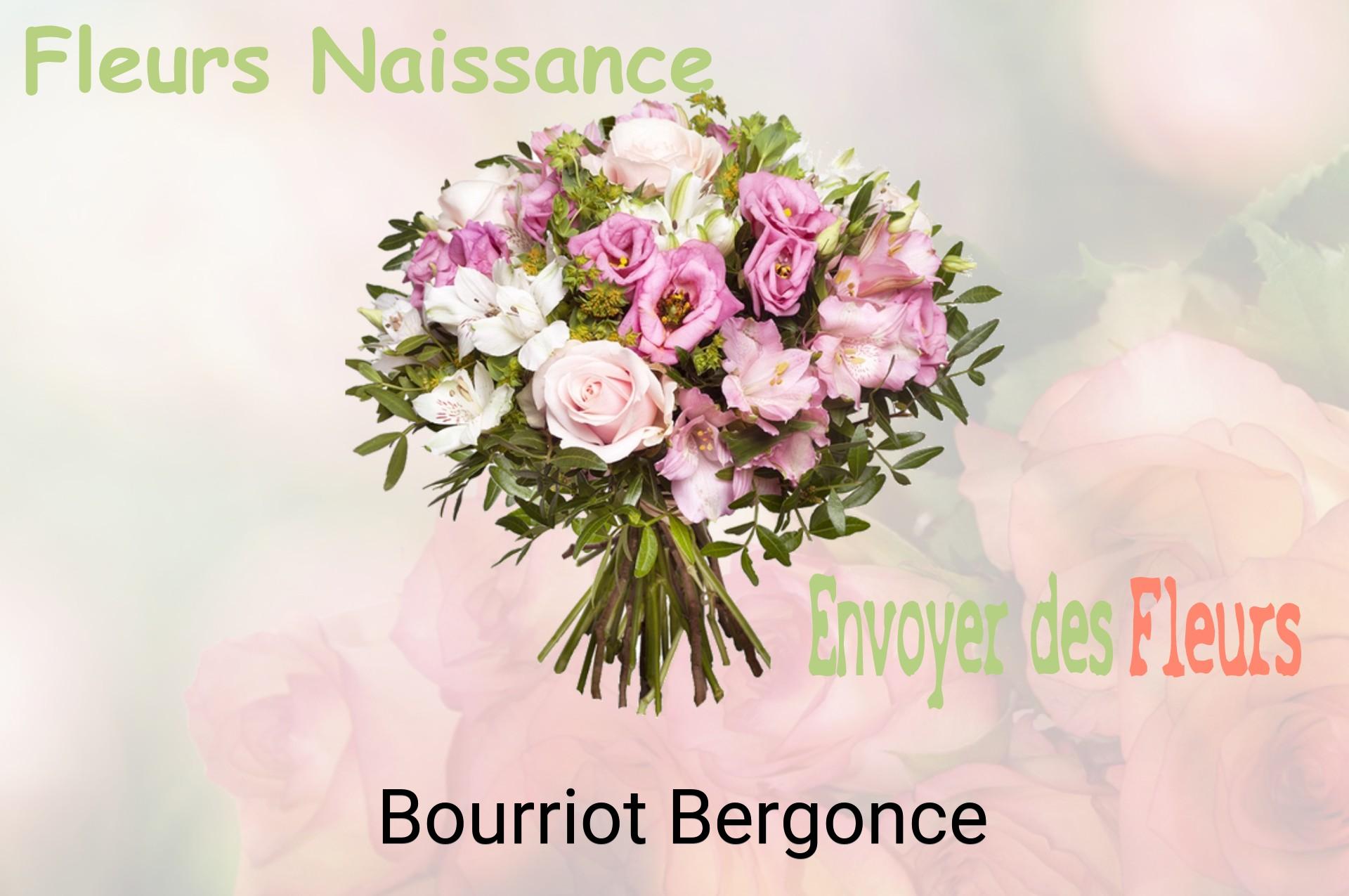Bouquet de fleurs de naissance livré à Bourriot-Bergonce